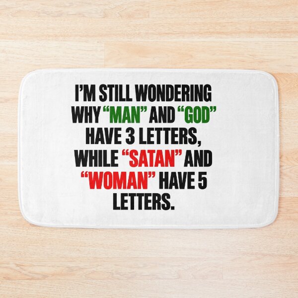 Item preview, Three Letters vs Five – Provocative Wordplay designed and sold by PRINTIONAL.