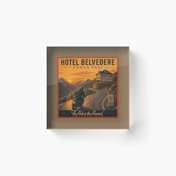 Item preview, Furka Pass Switzerland Furkapass Motorcycle Cycle Sticker TShirt 15 designed and sold by OuterShellUK.