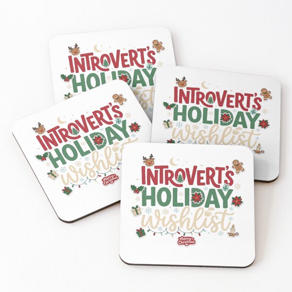 Item preview, Introvert Holiday Wishlist Nothing Stay Home Funny Christmas designed and sold by NostalgiaPop77.