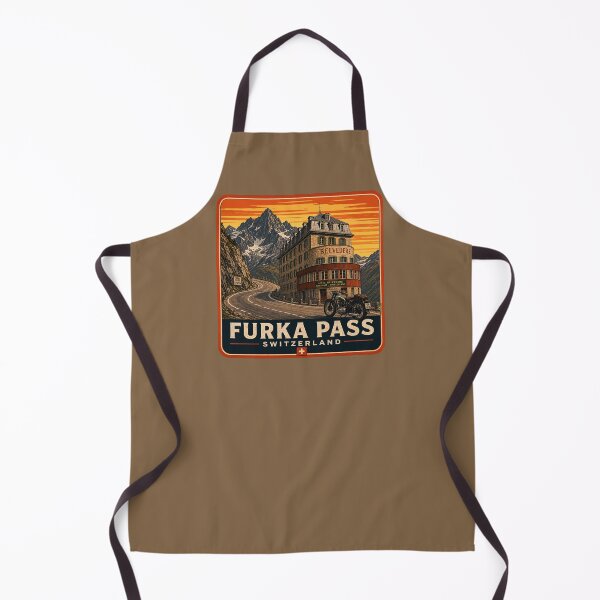 Item preview, Furka Pass Switzerland Furkapass Motorcycle Cycle Sticker TShirt 16 designed and sold by OuterShellUK.