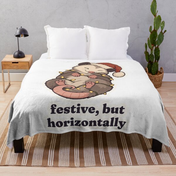 Item preview, Sleepy Christmas Possum Festive but Horizontally designed and sold by OuqCreations.
