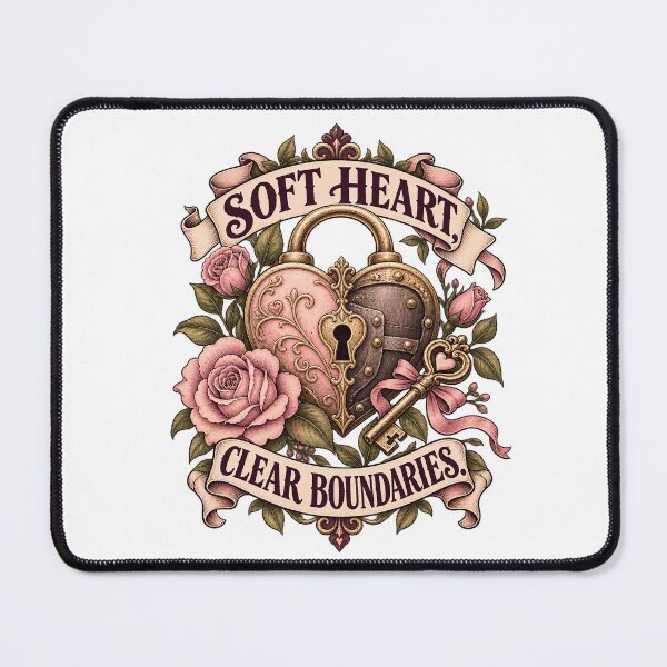 Item preview, Soft Heart Clear Boundaries Feminine Self Care Design designed and sold by RAX Mirth Studio.