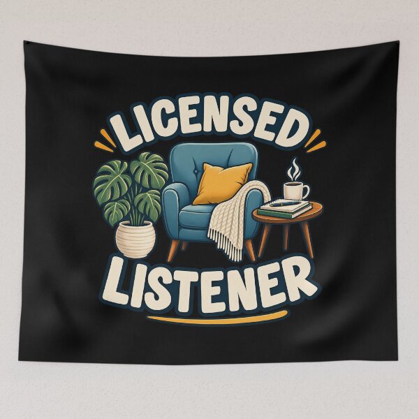 Item preview, Licensed Listener Funny Therapy Counselor Therapist Humor designed and sold by Photo-Sphere101.