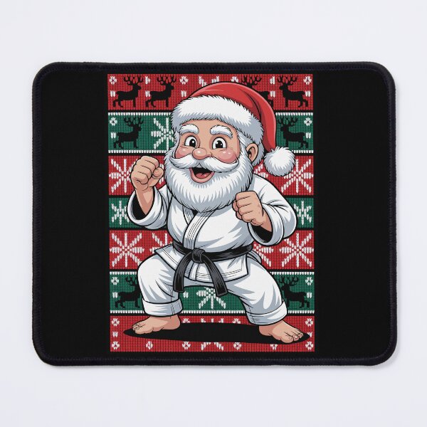 Item preview, Martial Arts Santa Black Belt – Ugly Christmas Sweater Art designed and sold by jkrphoto.