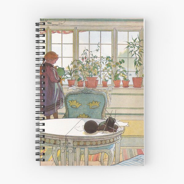 Item preview, Vintage Botanical Wall Art, Blomsterfönstret Flower Window Print, Carl Larsson Art Nouveau Illustration designed and sold by RickE.