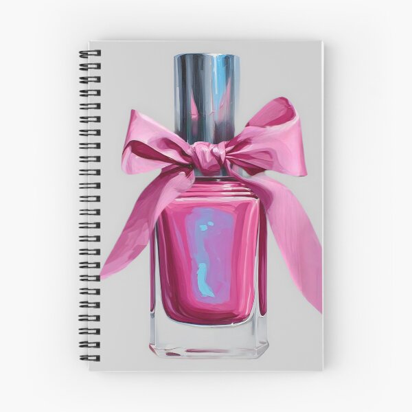 Item preview, Pink Holographic Nail Polish with Bow designed and sold by Sweetchaos73.
