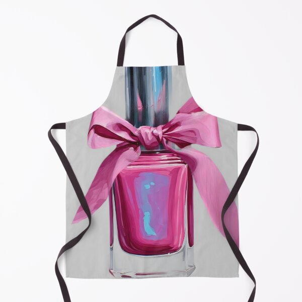 Artikelvorschau, Rosa holografischer Nagellack mit Schleife entworfen und verkauft von Sweetchaos73.
