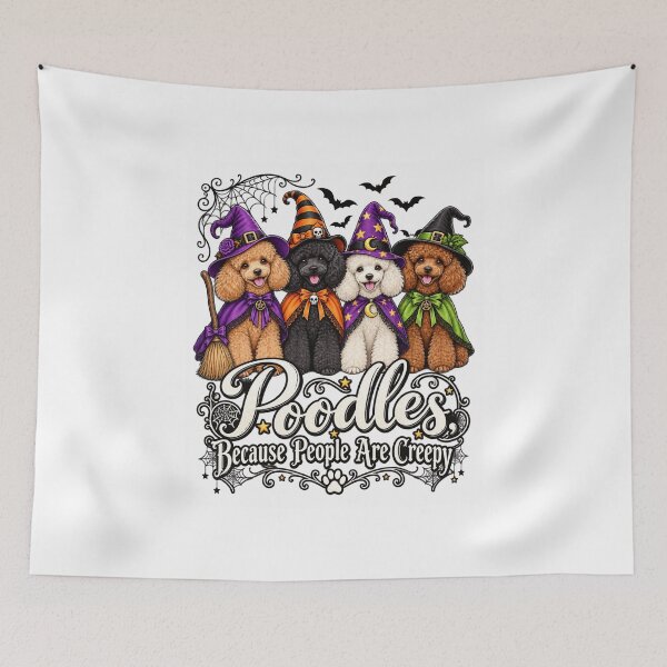 Item preview, Halloween Poodles Because People Are Creepy designed and sold by anapldv.