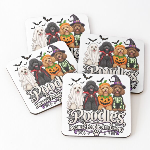Item preview, Funny Halloween Poodles Because People Are Creepy designed and sold by anapldv.