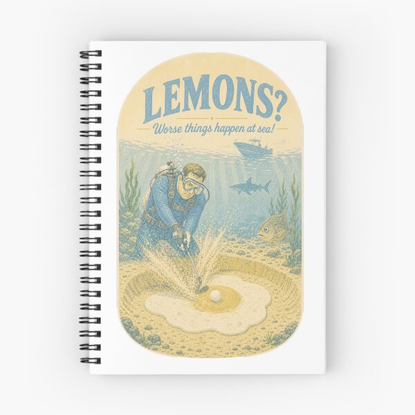 Item preview, Lemons? Worse Things Happen At Sea Underwater Golf Design designed and sold by TheChalkyFox.