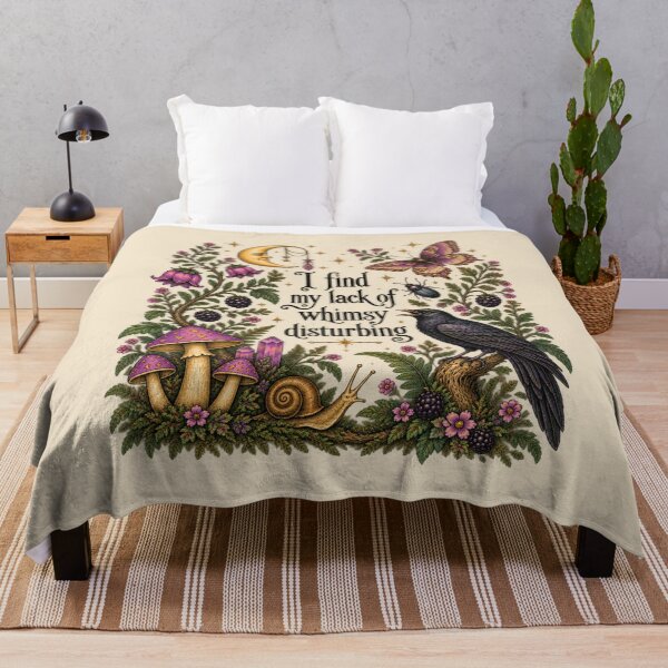 Item preview, Raven Moon Moth Witchy Dark Cottagecore Art designed and sold by AmiGraph.