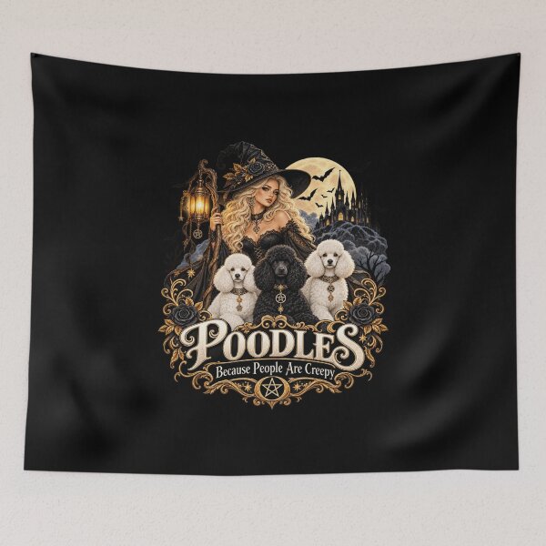 Item preview, Gothic Poodle Witch Because People Are Creepy designed and sold by anapldv.