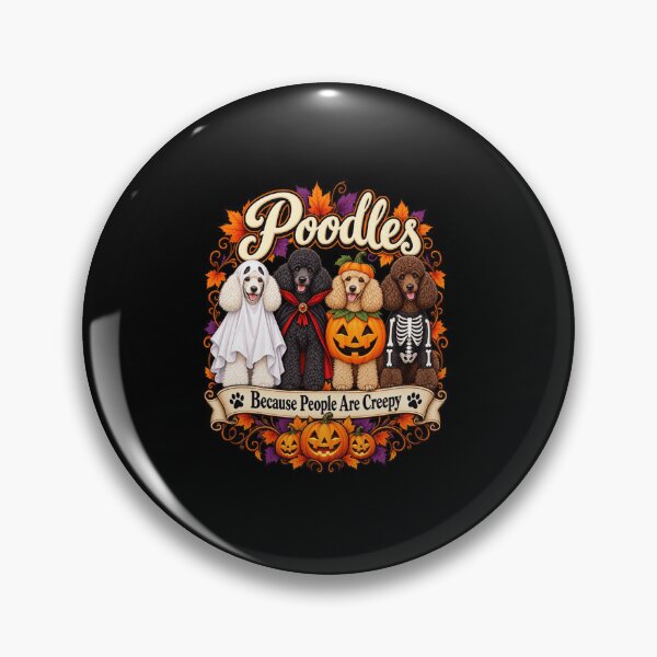 Item preview, Halloween Poodles Because People Are Creepy designed and sold by anapldv.