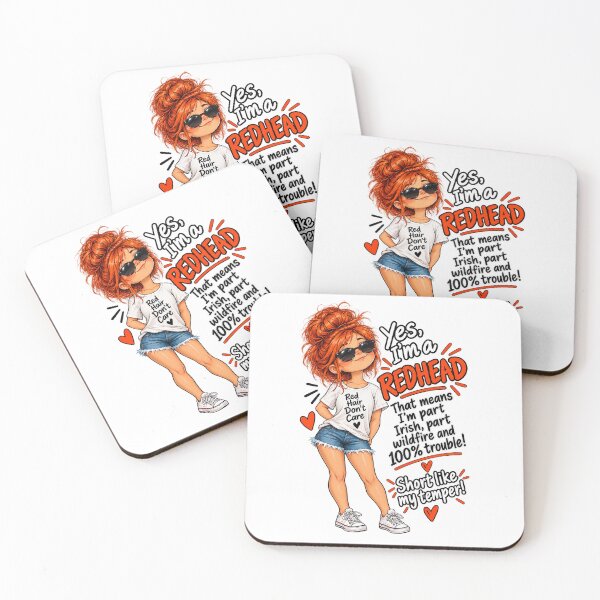 Item preview, Funny Redhead Girl - Part Irish, Part Wildfire, 100% Trouble designed and sold by Surf-and-Sky.