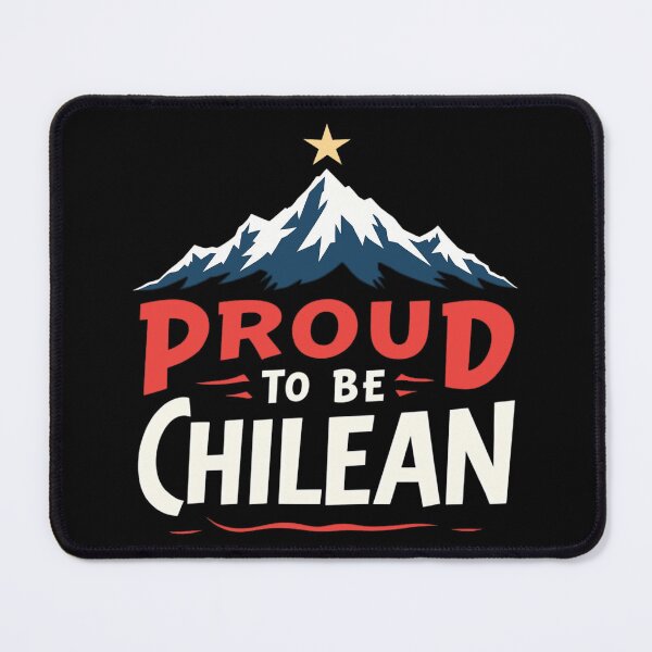 Item preview, Proud to Be Chilean - Snowy Andes Mountain and Star Design designed and sold by Lucid Dream Pixel.