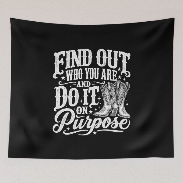 Item preview, Find Your Purpose Western Boots Motivation designed and sold by anapldv.