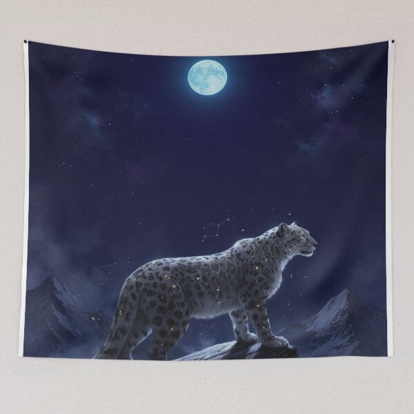 Item preview, Mystical Snow Leopard Spirit designed and sold by JanjjaSoulInk.