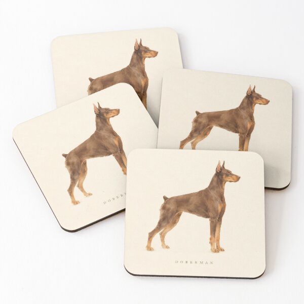 Item preview, Doberman Watercolor Portrait | Minimalist Dog Breed Wall Art | Pet Lover Gift designed and sold by FixationStudio.