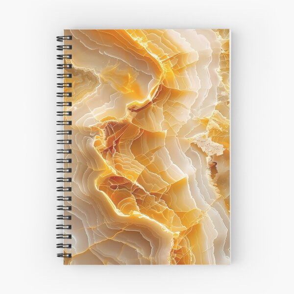 Item preview, Golden Onyx Marble Texture — Natural Amber Geode Abstract Art designed and sold by LYAN-STORE.