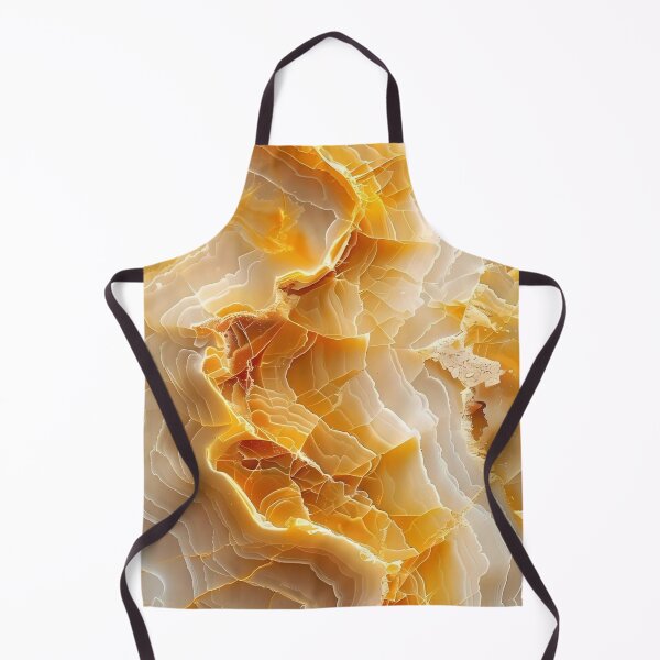 Item preview, Golden Onyx Marble Texture — Natural Amber Geode Abstract Art designed and sold by LYAN-STORE.