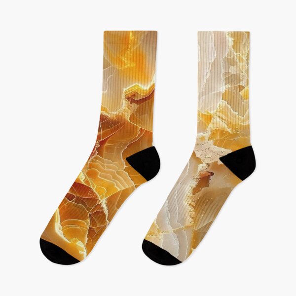 Item preview, Golden Onyx Marble Texture — Natural Amber Geode Abstract Art designed and sold by LYAN-STORE.