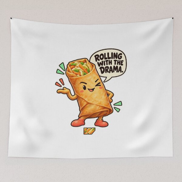 Item preview, Spring Roll Rolling With The Drama designed and sold by eWproject.