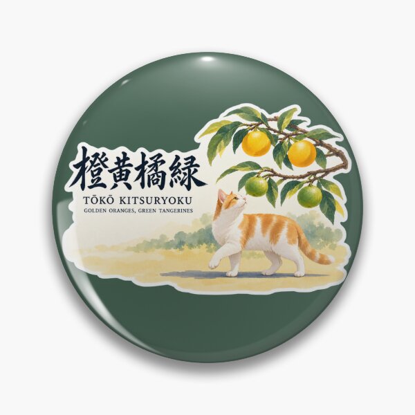 Item preview, Toko Kitsuryoku 橙黄橘緑 Japanese Cat Sticker – Citrus Colors of Early Winter designed and sold by KOTOWA.