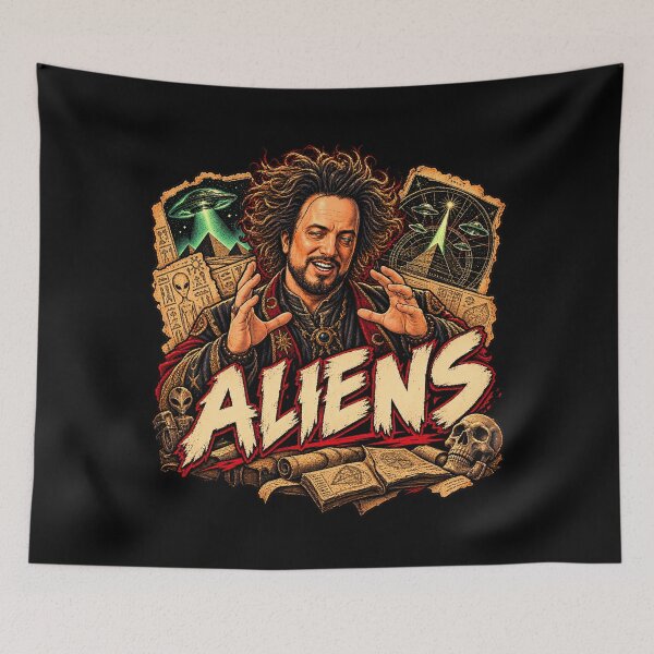 Item preview, Ancient Aliens Giorgio Tsoukalos designed and sold by Pandaburba.