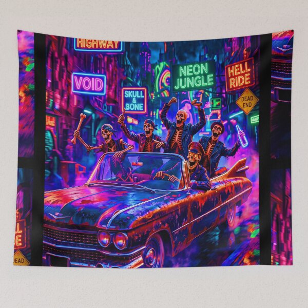 Item preview, SKELETON CITY JOYRIDE designed and sold by NOIMION DIGITAL ART.