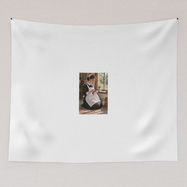 Item preview, Maid in white apron with visible stitches designed and sold by CathryneDelamort.