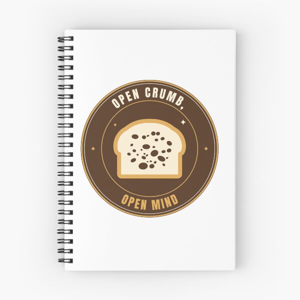 Item preview, Open Crumb, Open Mind | Funny Sourdough Baker Bread Slice Badge designed and sold by Mega-Shopping.