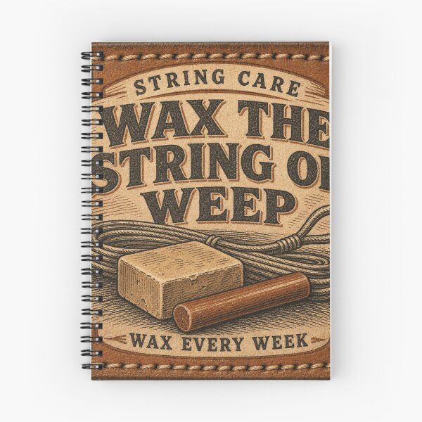 Item preview, Wax The String Or Weep – Parche de Cuero Cuidado de la Cuerda del Arco designed and sold by BoosterShop.