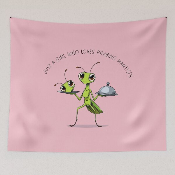 Item preview, Just A Girl Who Loves Praying Mantises - Funny Dark Humor designed and sold by LuciaS.