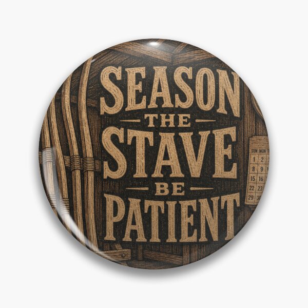 Artikelvorschau, Season The Stave Be Patient – Bogenholz Trocknung Werkstatt Leder Patch entworfen und verkauft von BoosterShop.