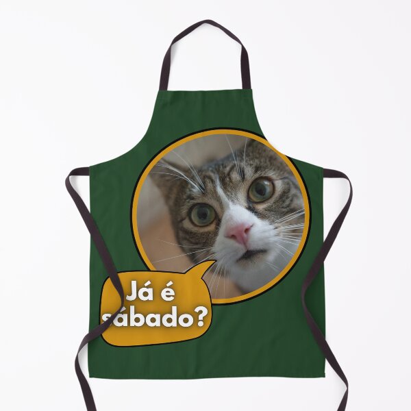Artikelvorschau, Gato "já é sábado?" entworfen und verkauft von DiFraia Studio.
