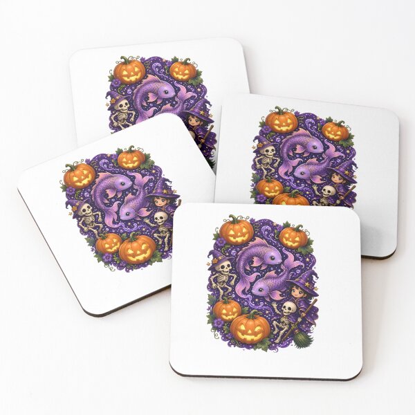 Item preview, Pisces Halloween Cute Purple Fish designed and sold by Zodiac Celestial Art.