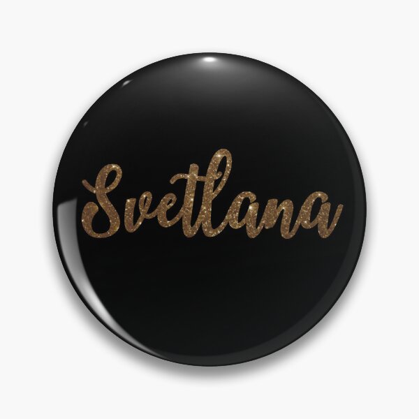 Item preview, Svetlana Golden Sparkly Personalised Name Design designed and sold by CamilasPrints.