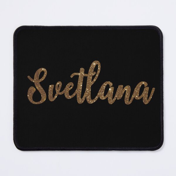 Item preview, Svetlana Golden Sparkly Personalised Name Design designed and sold by CamilasPrints.