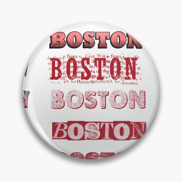 Item preview, Boston City Vintage Retro Typography Souvenir Designs designed and sold by FemmePod.