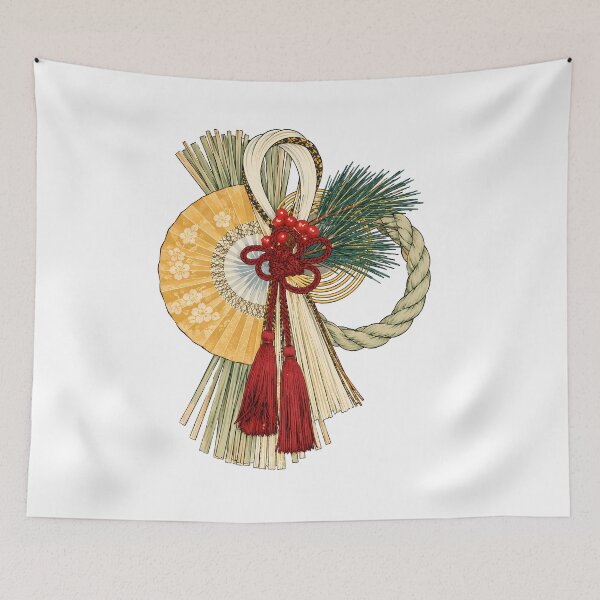 Item preview, Japanese New Year Shimekazari – Traditional Japanese Shimenawa Decoration designed and sold by Neo Japonism Art.