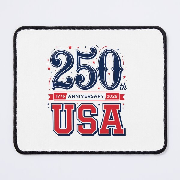 Item preview, 25th Anniversary 2026 Patriotic Number 50 Style USA Red White Blue designed and sold by DariaOltes.