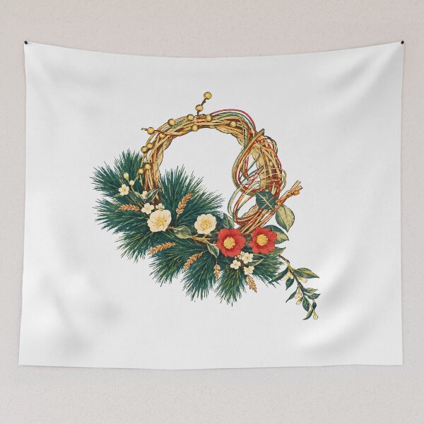 Item preview, Japanese New Year Shimekazari – Traditional Japanese Shimenawa Decoration designed and sold by Neo Japonism Art.