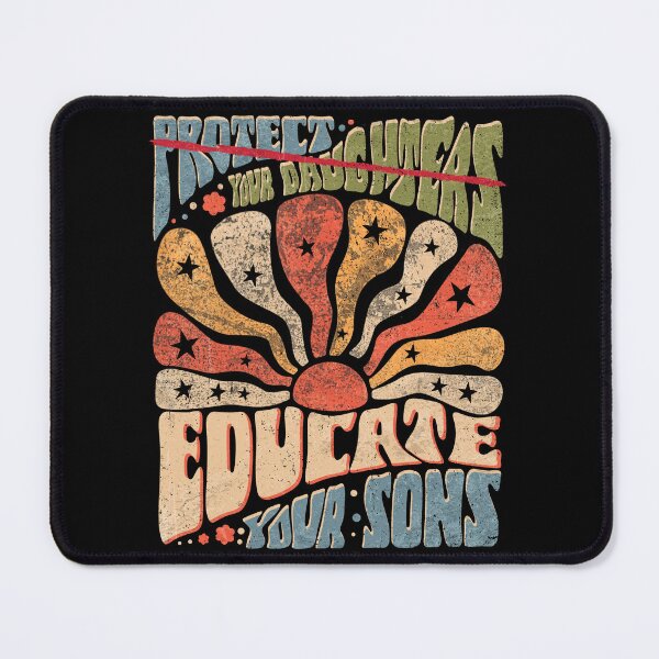 Item preview, Educate Your Sons Protect Your Daughters Retro Groovy 70s designed and sold by schoolofbullies.