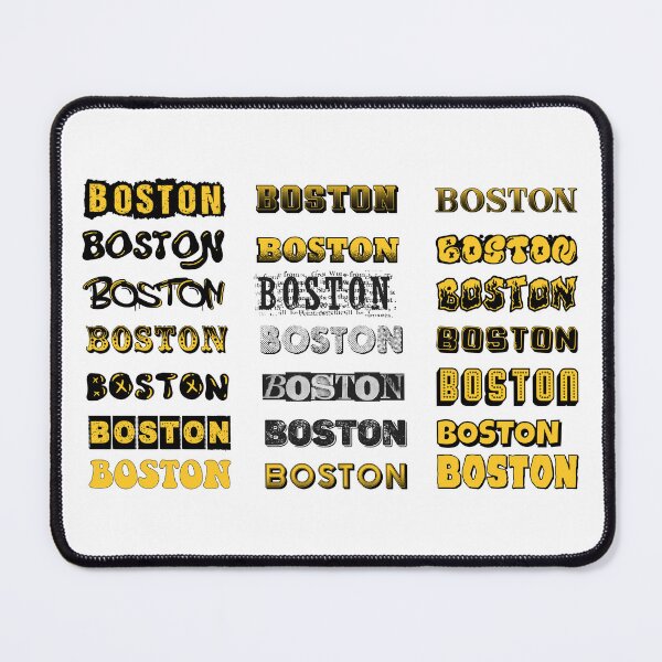 Item preview, Boston City Yellow Retro Vintage Typography Designs designed and sold by FemmePod.