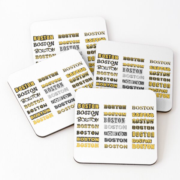 Item preview, Boston City Yellow Retro Vintage Typography Designs designed and sold by FemmePod.