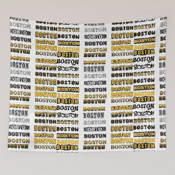 Item preview, Boston City Yellow Retro Vintage Typography Designs designed and sold by FemmePod.