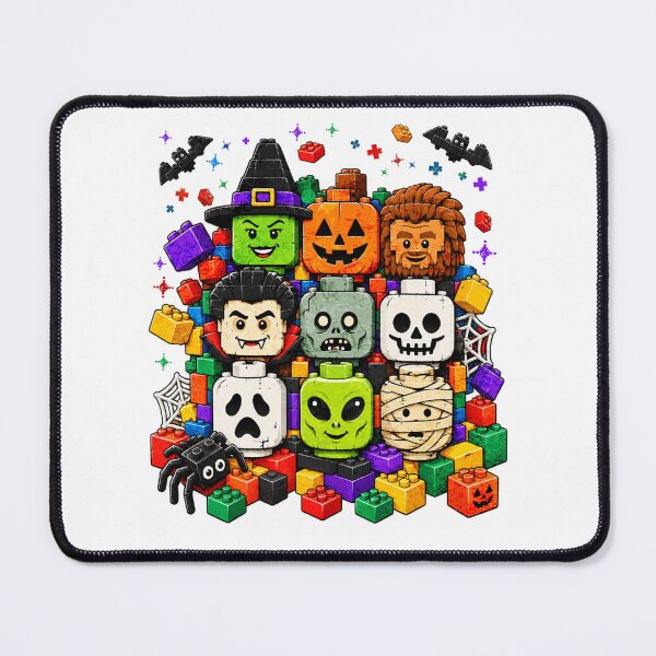 Item preview, Brick Or Treat Funny Halloween Building Blocks Toy designed and sold by schoolofbullies.