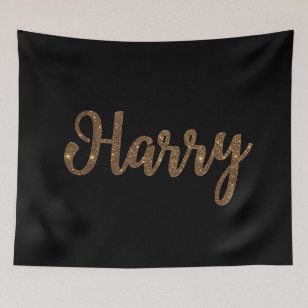 Item preview, Harry Golden Sparkly Personalised Name Design designed and sold by CamilasPrints.