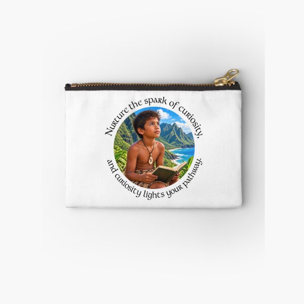 Item preview, Polynesian Curiosity Proverb - Nurture the spark of curiosity | Pacific Art designed and sold by ShakaLife.org.