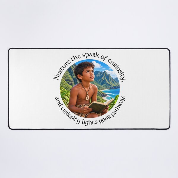 Item preview, Polynesian Curiosity Proverb - Nurture the spark of curiosity | Pacific Art designed and sold by ShakaLife.org.
